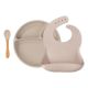 Set de hranire din silicon BWL II, Bubble Beige, Minikoioi 520018